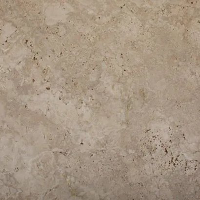 Begali Light travertine tile — Light taupe beige with soft movement and scattered pitting.